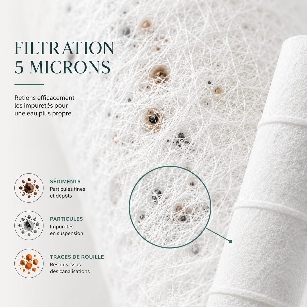 5 filtres pommeau de douche - Sensa