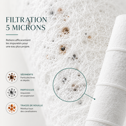 5 filtres pommeau de douche - Sensa