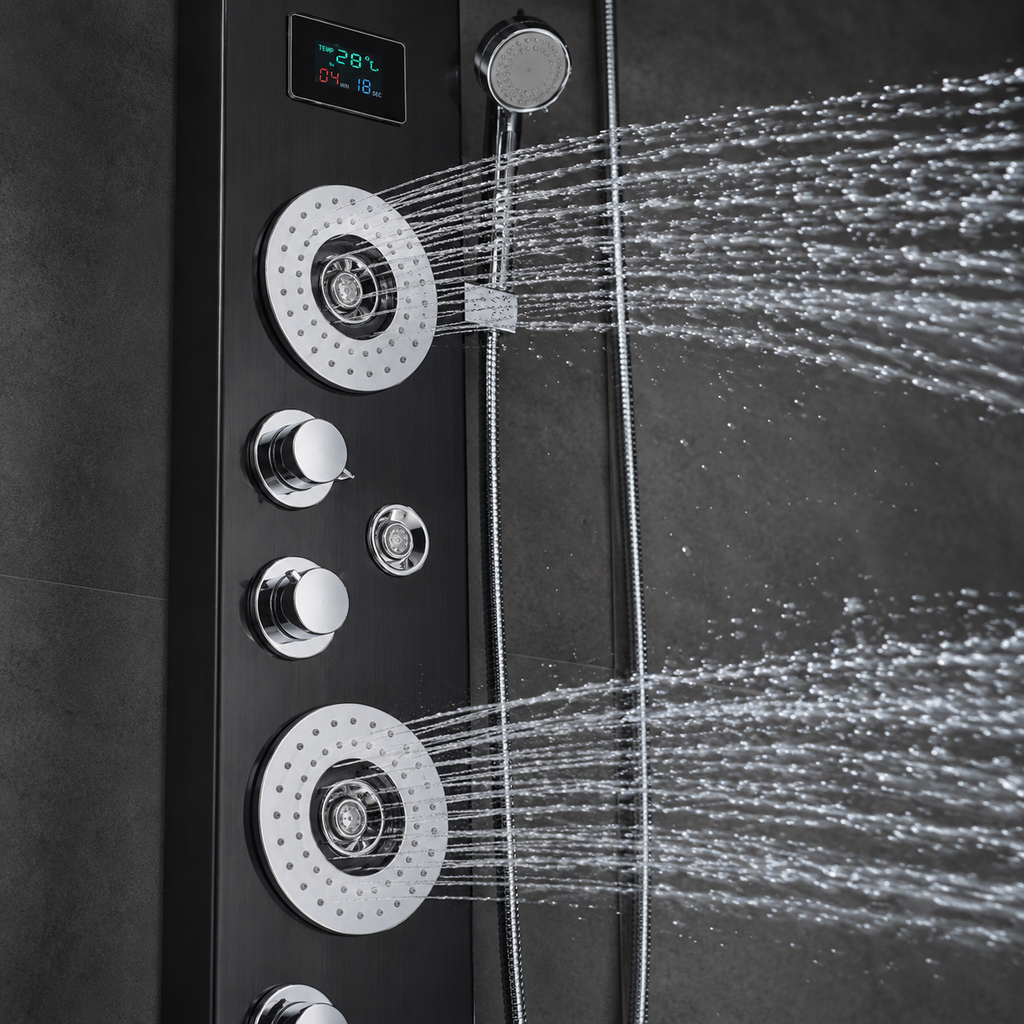 Colonne de douche hydromassante avec LED | Elia