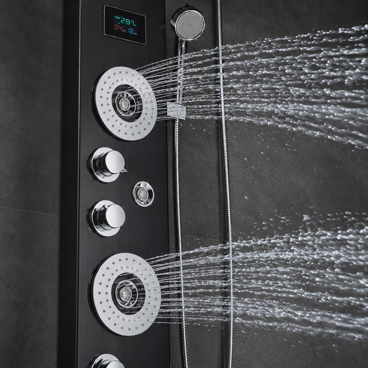 Colonne de douche hydromassante avec LED | Elia